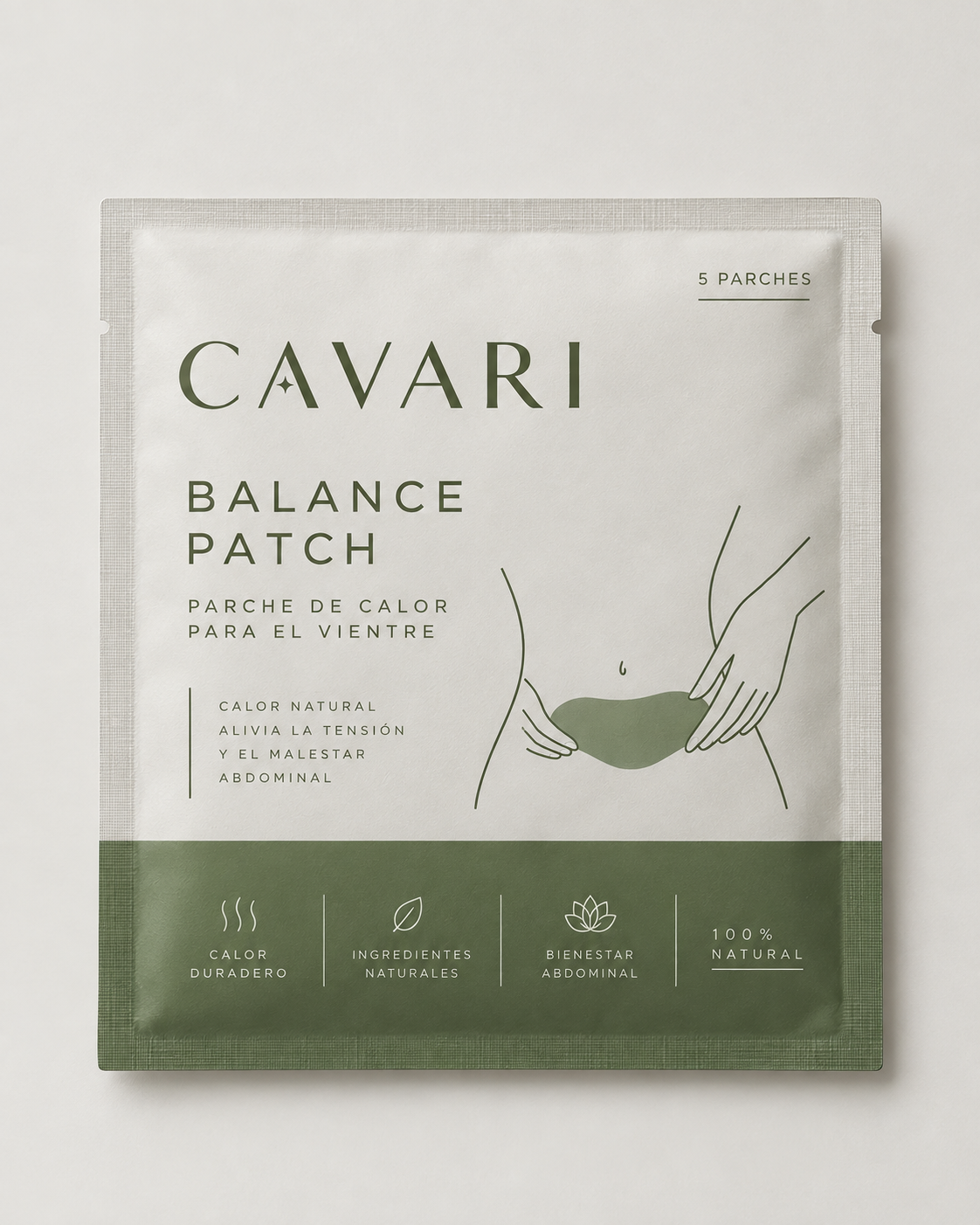 Cavari™  Parches Herbales de Calor para el Vientre